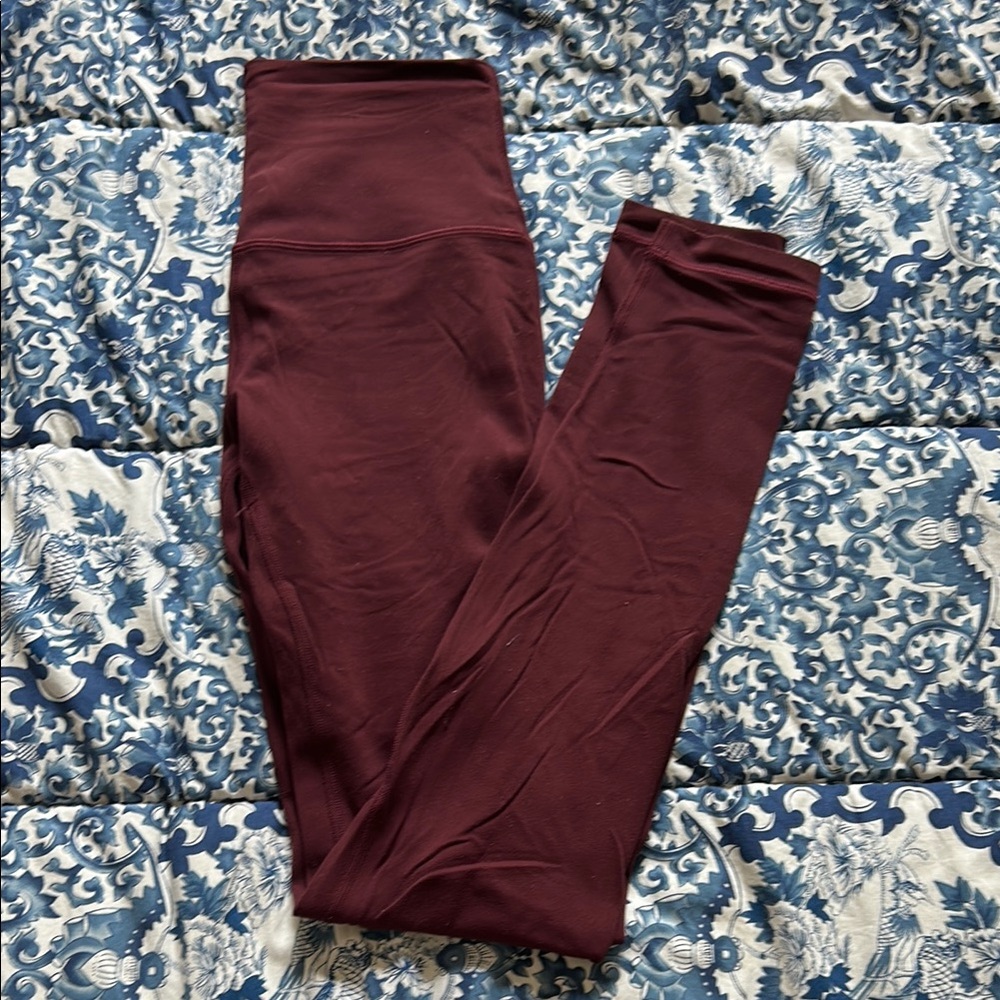 lululemon athletica Burgundy Leggings